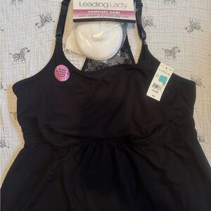 Leading Lady Black Cami with Lace Trim